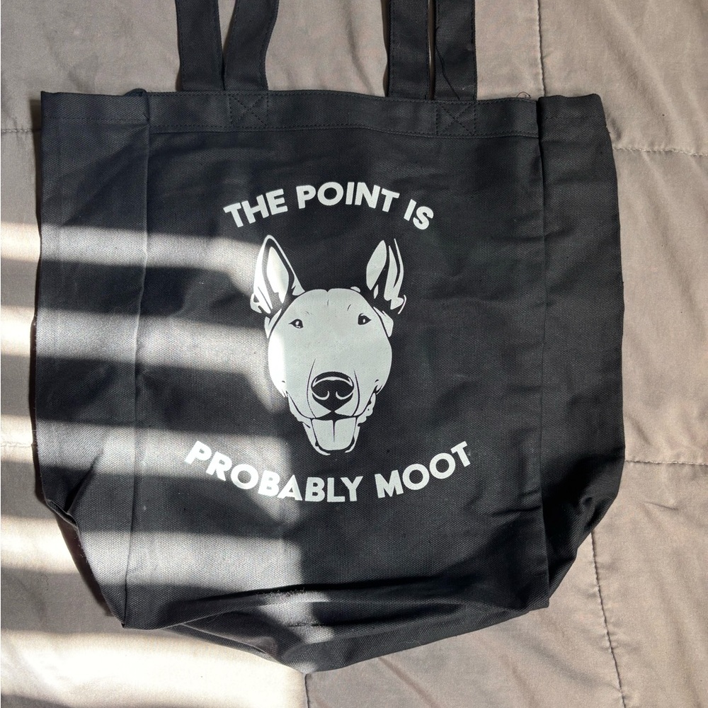 Rick Springfield Black Tote Bag with Dog Print